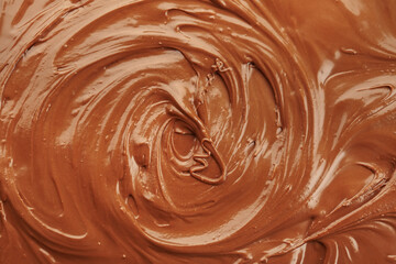 Sweet melted chocolate as background