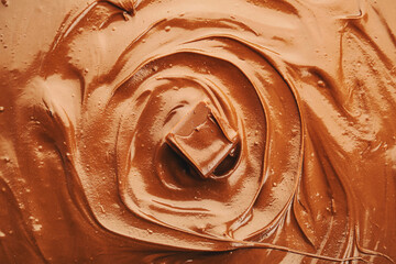 Sweet melted chocolate as background