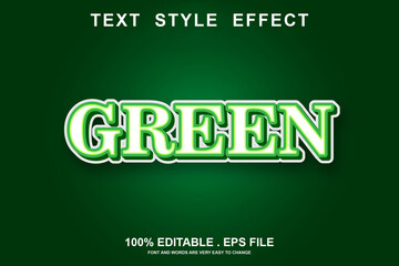 green text effect editable