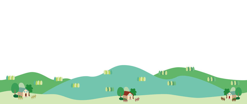 里山 のストック写真 ロイヤリティフリーの画像 ベクター イラスト Adobe Stock