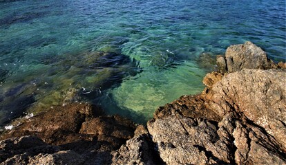 rocks in the sea