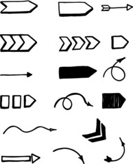 hand drawn arrows
