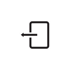 log out icon symbol sign vector