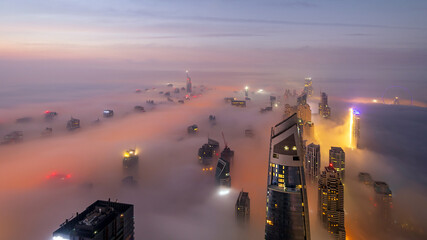 Dubai Foggy Morning