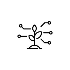 Vector Smart Farm Sprout Icon