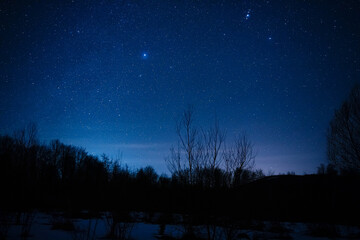 Milky Way stars and starry skies photographed with long exposure from a remote suburb dark location.