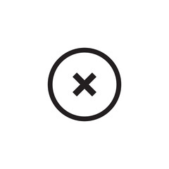 delete icon symbol sign vector