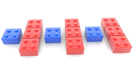  Background of colorful toy blocks
