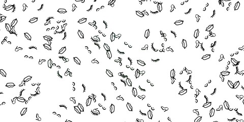 Naklejka premium Light Green vector background with woman symbols.