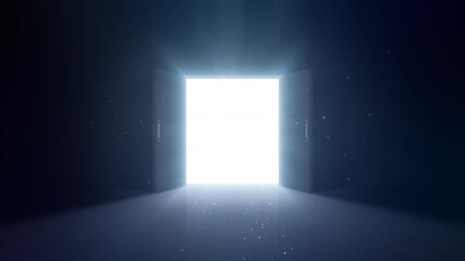 Door Opening to the brilliant Future, way to Heaven and Success.