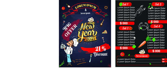 Restaurant Flyer and menu card