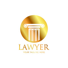 attorney and law logo. modern design