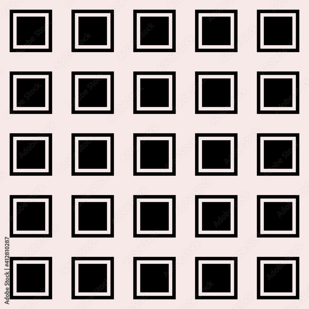 Poster Black Squares. Vector Pattern Vector Square Frames.
