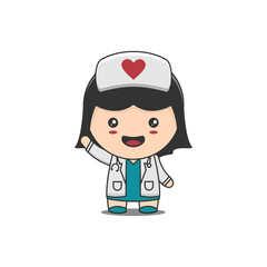 cute female doctor character