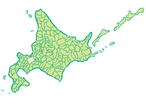 北海道	札幌市　都道府県別・行政区域マップ
