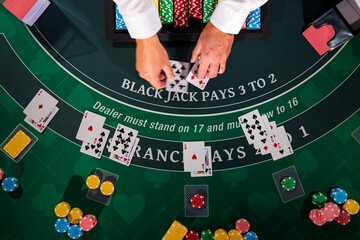Casino Black Jack table - 412814612