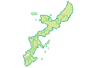 沖縄県	那覇市　都道府県別・行政区域マップ
