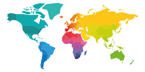 Colorful World Map © pyty