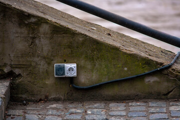 socket for free charging the phone.   life-threatening socket