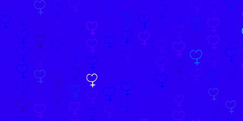 Light Pink, Green vector template with businesswoman signs.