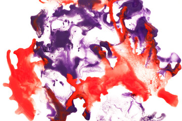 abstract red and purple watercolour splash background