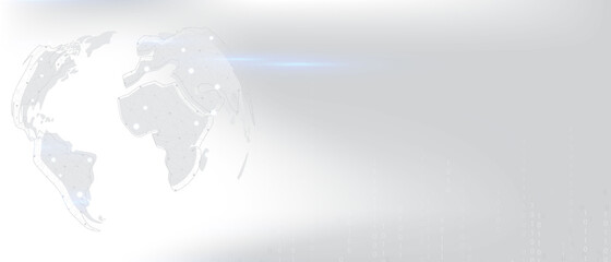 abstract world ai computer data technology communication concept vector background