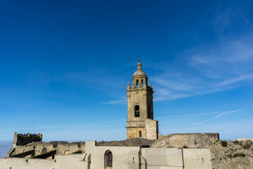 Fototapeta na wymiar Church of Santa Maria in Medina-Sidonia in Andalusia