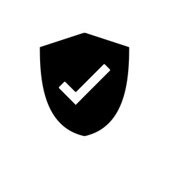 Shield Protection Icon. Vector Design Logo Template