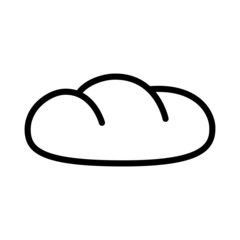 Bakery products icon vector. bake illustration sign. bread symbol.