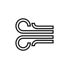 Wind Icon Design Vector Template