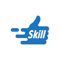 Speed and skill. Vector icon isolated on white background.