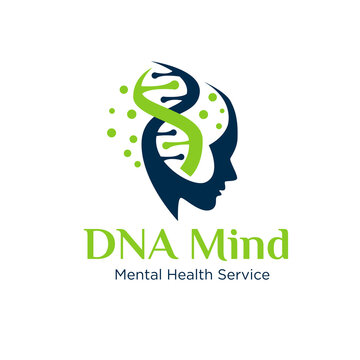 gene health mind logo designs simple modern to medical service and laboratory