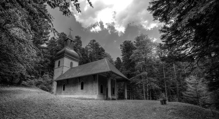 Chapelle Notre-Dame de Mazières à Hauteville-Lompnes, Bugey, France