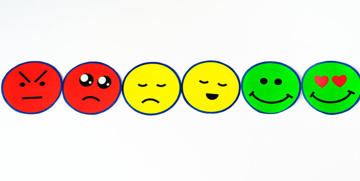 And how do you feel today? on a scale where you have multiple emotions, choose how you feel today. Marketing for emotional education, child therapy, psychology.