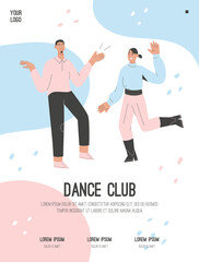 Vector poster of Dance Club concept