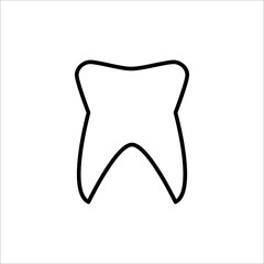 Dental Cavity Tooth Icon Design Vector