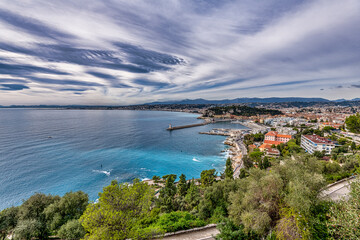 Fototapeta premium view of the city of Nice, France