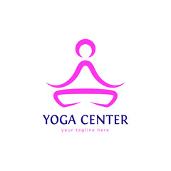 Yoga logo template 