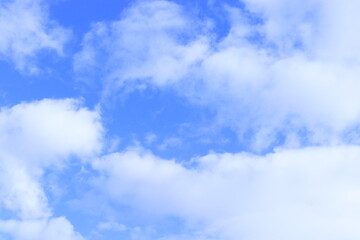 Fototapeta premium blue sky and clouds in white and gray tones.