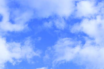 
blue sky and clouds in white and gray tones.