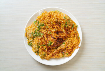 omelet with long beans or cow-pea