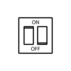 Light Switch Icon Design Vector Template