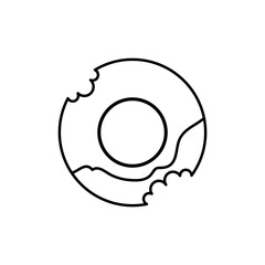 doughnut Icon Vector Design Template