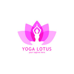 Yoga logo template 
