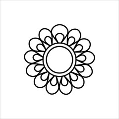 Flower Icon Vector Illustration Sign And Symbol
