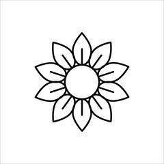 Flower Icon Vector Illustration Sign And Symbol