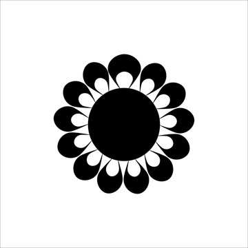 Flower Icon Vector Illustration Sign And Symbol