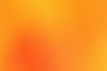 Pop art colorful comics book magazine cover. Polka dots orange and yellow background. Cartoon funny retro pattern. Vector halftone illustration. 90-s style. Template design for poster, card, flyer.