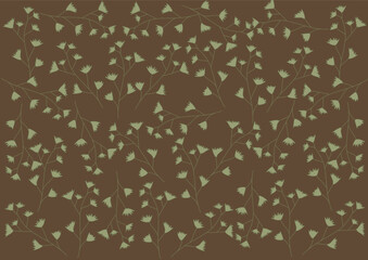 seamless background with leaves