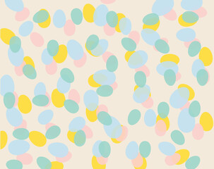 Fototapeta na wymiar abstract easter eggs pattern- vector illustration